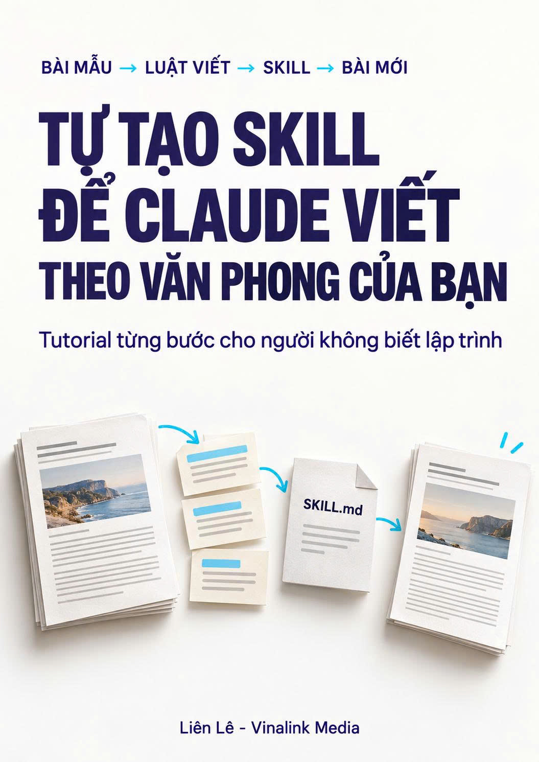 Bìa ebook Tự tạo Skill để Claude viết theo văn phong của bạn, tutorial từng bước